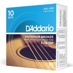 Acoustic Guitar String Set EJ16 10-Pack D'Addario EJ16-10P