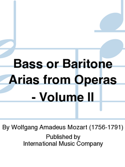 20 Arias From Opera Volume II Bass/Baritone