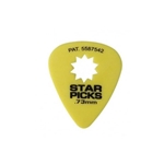Everly SP323PK Star Picks .73mm 12-Pack Yellow Medium Picks