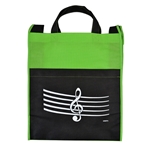 Totebag Lime G-Cleff/Staff