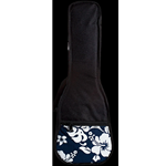 UB24BL Concert Uke Bag Hibiscus Blue Ohana UB-24BL
