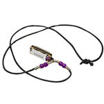 M38NPU Mini-Harmonica Necklace Purple Hohner M38N-PU