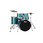 Pearl 5-Piece Drum Set Roadshow Aqua Blue RS525SC/C703