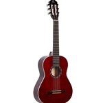 R121-1/2WR 1/2 Classical Guitar Wine Red Ortega R121-1/2R Spruce Top With Bag