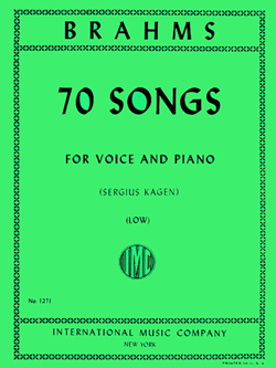 70 Songs Low Voice And Piano