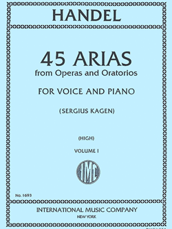 45 Arias Volume I High Voice & Piano