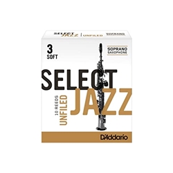 D'Addario JAZZSELSOP Rico Organic Select Jazz Soprano Sax Reeds
