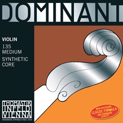 Thomastik  Dominant Violin String Set Plain Steel Ball E 135B