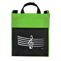 Totebag Lime G-Cleff/Staff