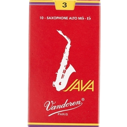 JAVAREDASAX Vandoren Java Red Alto Sax Reeds Box of 10