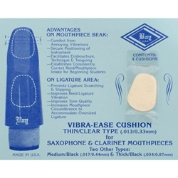 2427M Bay Mouthpiece Cushions Medium Vibra Ease 4-Pack