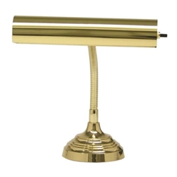 House Of Troy AP10-20-61 Advent 10" Polished Brass Piano/Desk Lamp