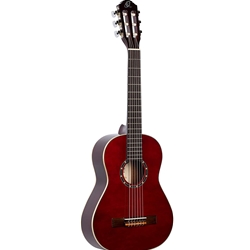 R121-1/2WR 1/2 Classical Guitar Wine Red Ortega R121-1/2R Spruce Top With Bag